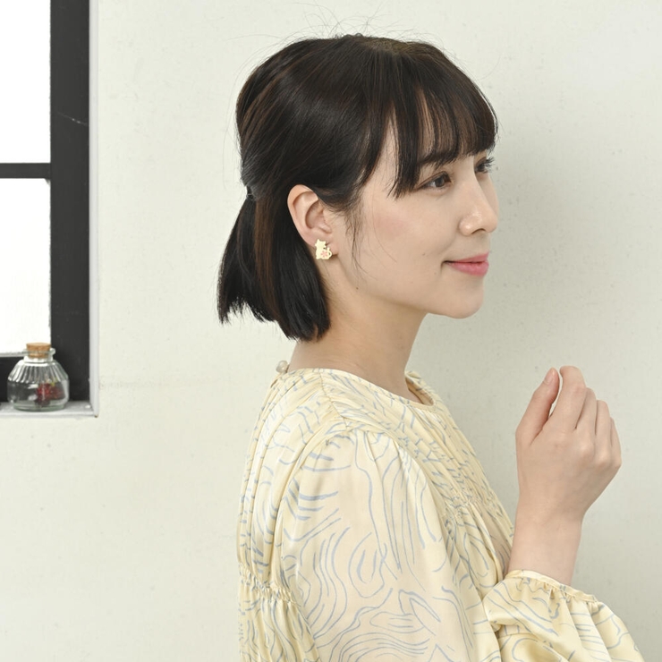 イヤリング レディース 猫 | lunolumo | 詳細画像2 