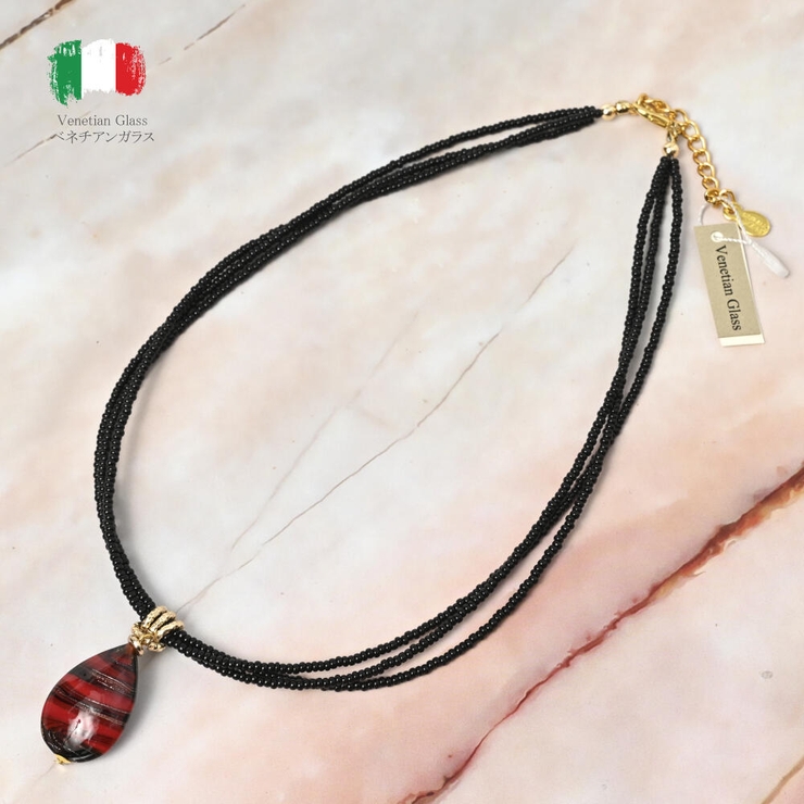 ベネチアングラスネックレス ベネチアンガラス イタリア製 | lunolumo | 詳細画像4 