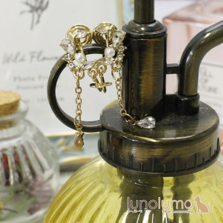 イヤリング レディース 月 | lunolumo | 詳細画像1 