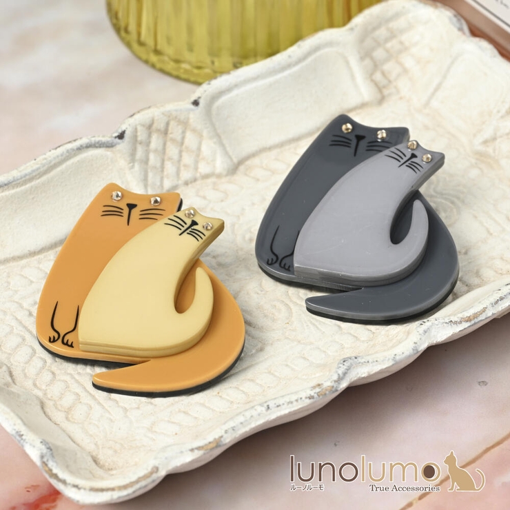 ブローチ レディース 猫 | lunolumo | 詳細画像1 