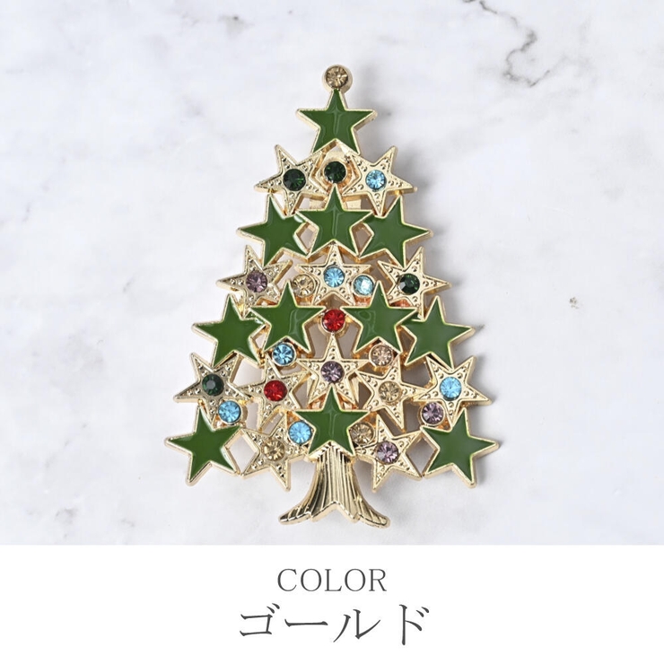 クリスマス ブローチ クリスマスツリー | lunolumo | 詳細画像5 