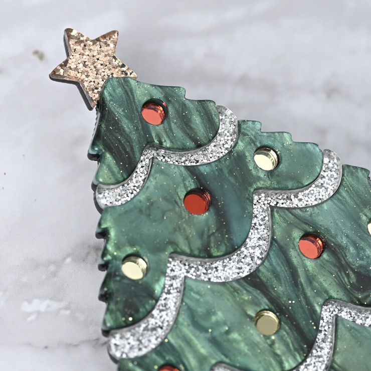 クリスマス ブローチ クリスマスツリー[品番：LNLA0009727]｜lunolumo