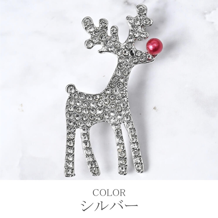 クリスマス ブローチ トナカイ | lunolumo | 詳細画像4 
