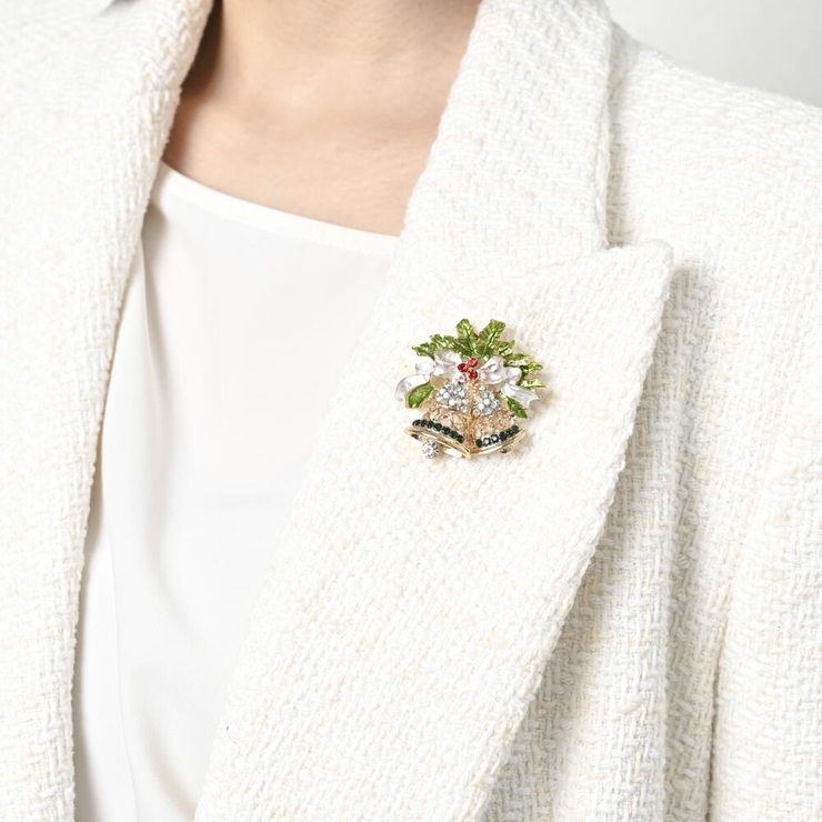 クリスマス ブローチ ベル | lunolumo | 詳細画像3 