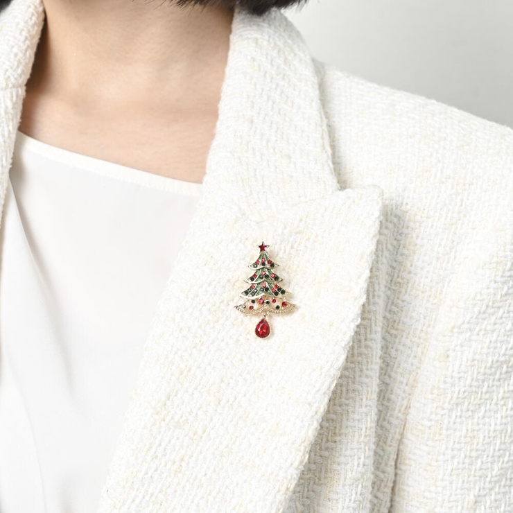 クリスマス ブローチ クリスマスツリー | lunolumo | 詳細画像3 