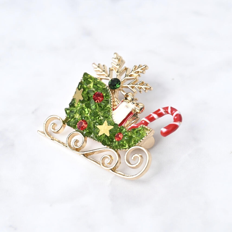 クリスマスのブローチ5点セット クリスマス ブローチ クリスマスツリー[品番：LNLA0009744