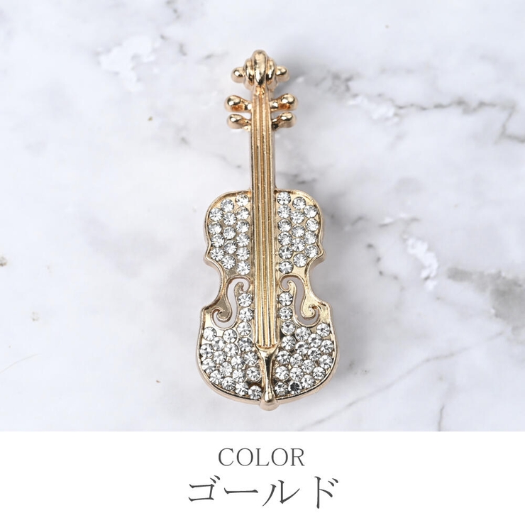 ブローチ レディース バイオリン | lunolumo | 詳細画像5 