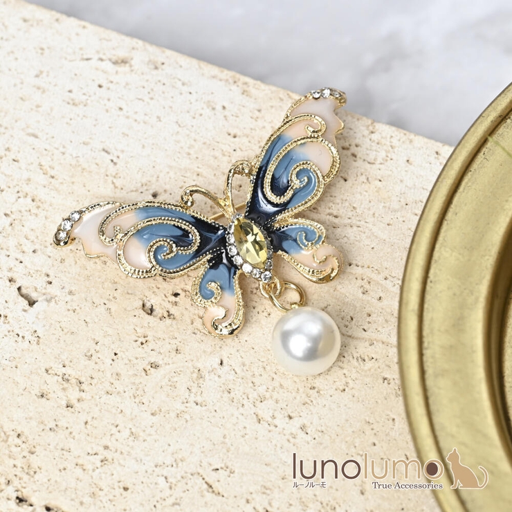 ブローチ レディース 蝶[品番：LNLA0009825]｜lunolumo（ルーノルーモ