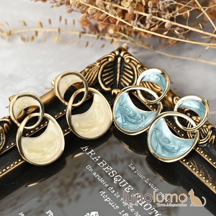 ピアス レディース 青 | lunolumo | 詳細画像1 