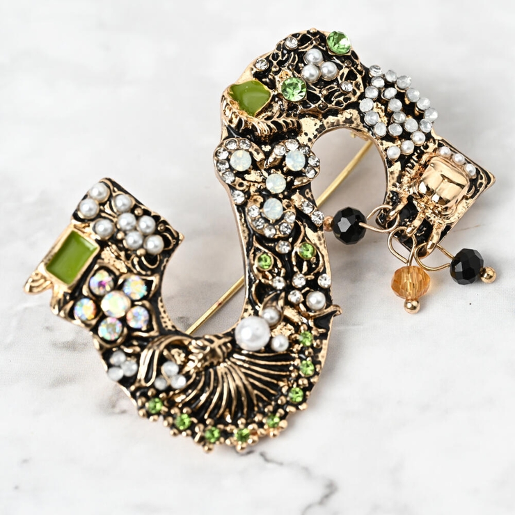 ブローチ レディース イニシャル | lunolumo | 詳細画像4 