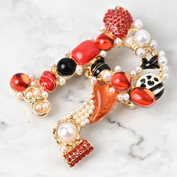 ブローチ レディース イニシャル | lunolumo | 詳細画像12 