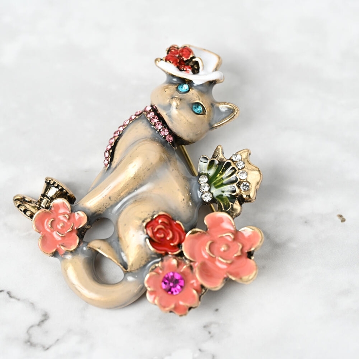 ブローチ レディース 猫 | lunolumo | 詳細画像5 