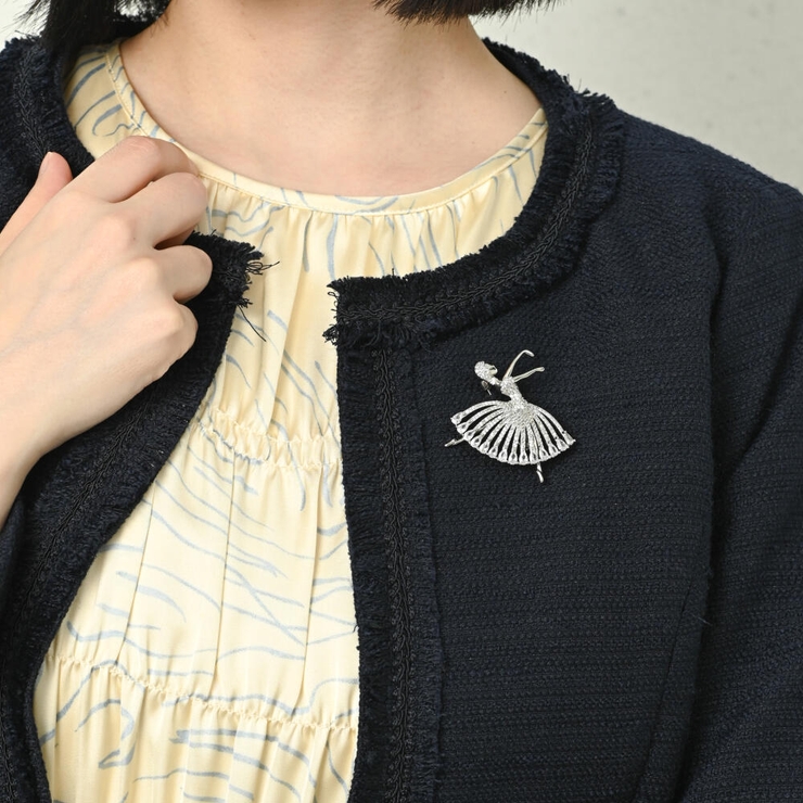 ブローチ レディース キュービックジルコニア | lunolumo | 詳細画像3 