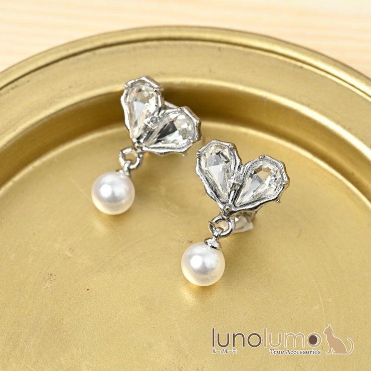 イヤリング レディース ハート | lunolumo | 詳細画像1 