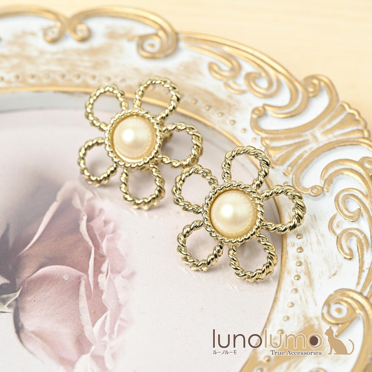 イヤリング レディース 花 | lunolumo | 詳細画像1 