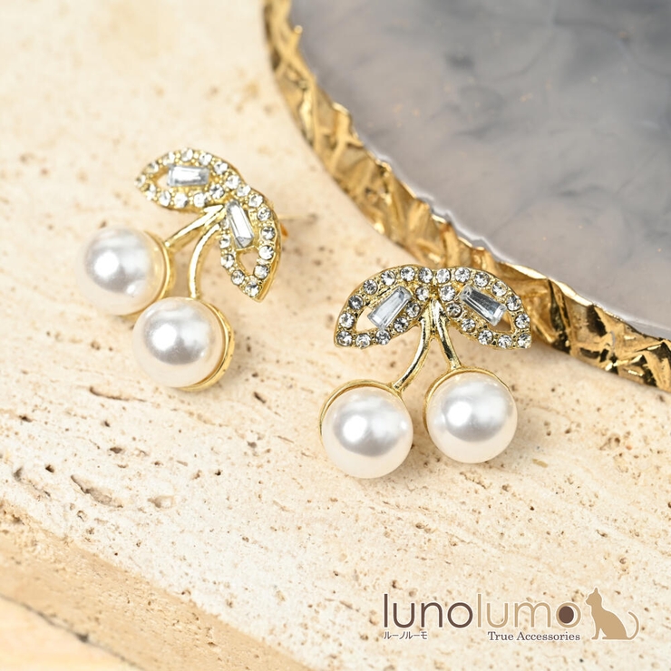 ピアス レディース さくらんぼ | lunolumo | 詳細画像1 