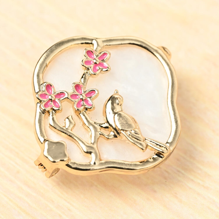 ブローチ レディース うぐいす | lunolumo | 詳細画像5 