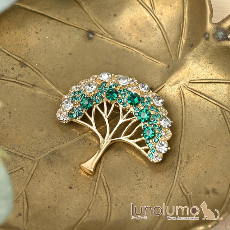 ブローチ レディース 木 | lunolumo | 詳細画像1 
