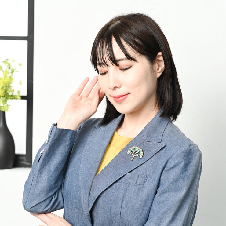 ブローチ レディース 木 | lunolumo | 詳細画像2 