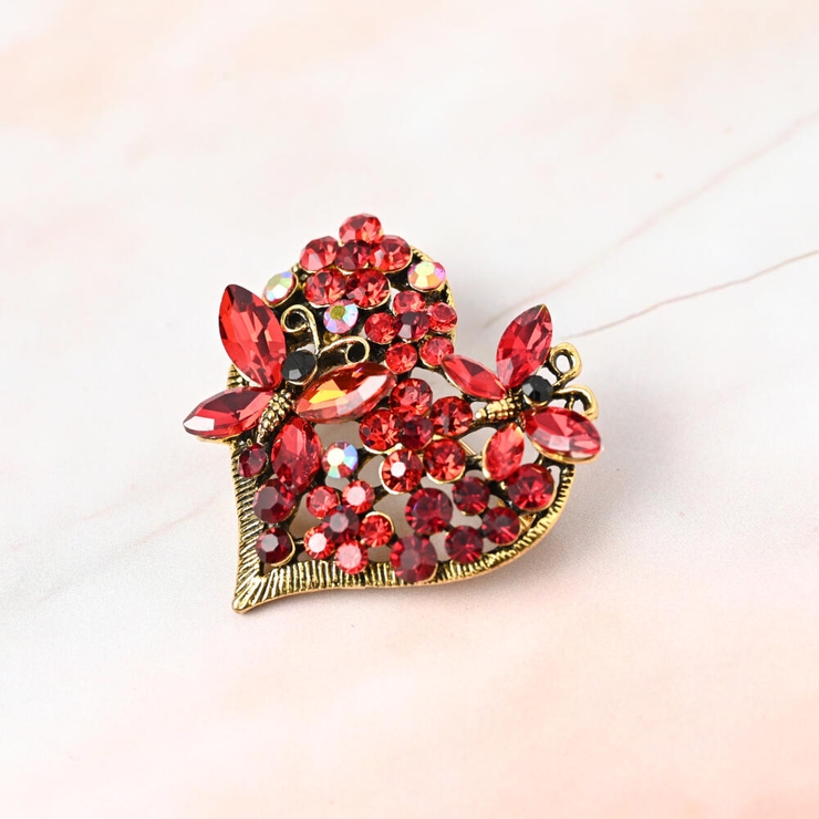 ブローチ レディース ハート | lunolumo | 詳細画像5 