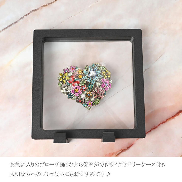ブローチ ハート 花 | lunolumo | 詳細画像7 