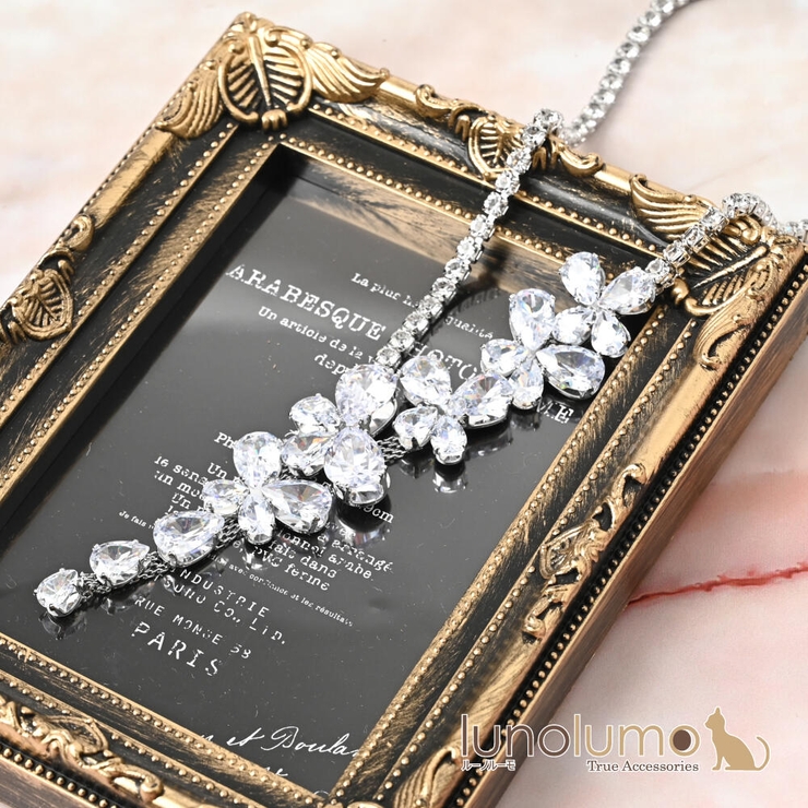 ネックレス レディース ラインストーン | lunolumo | 詳細画像1 