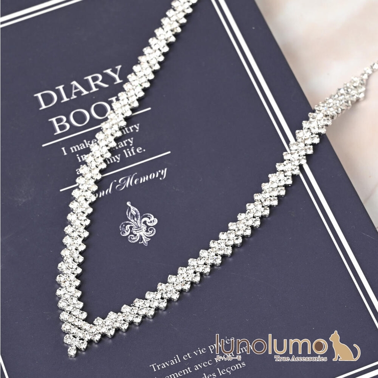 ネックレス レディース ラインストーン | lunolumo | 詳細画像1