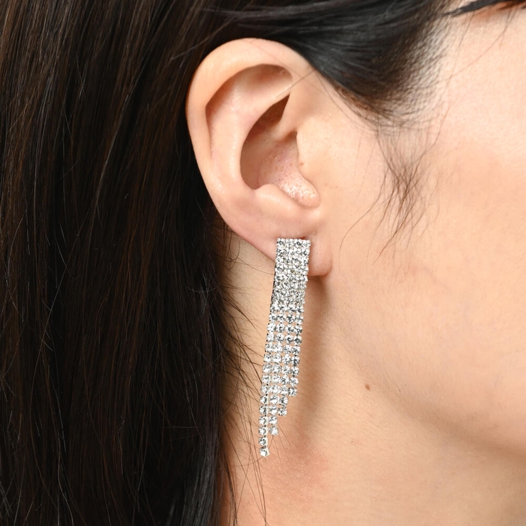 ピアス レディース ラインストーン | lunolumo | 詳細画像3 