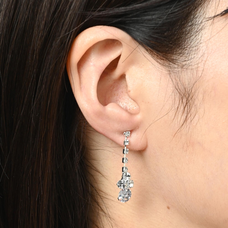 ピアス レディース ラインストーン | lunolumo | 詳細画像3 