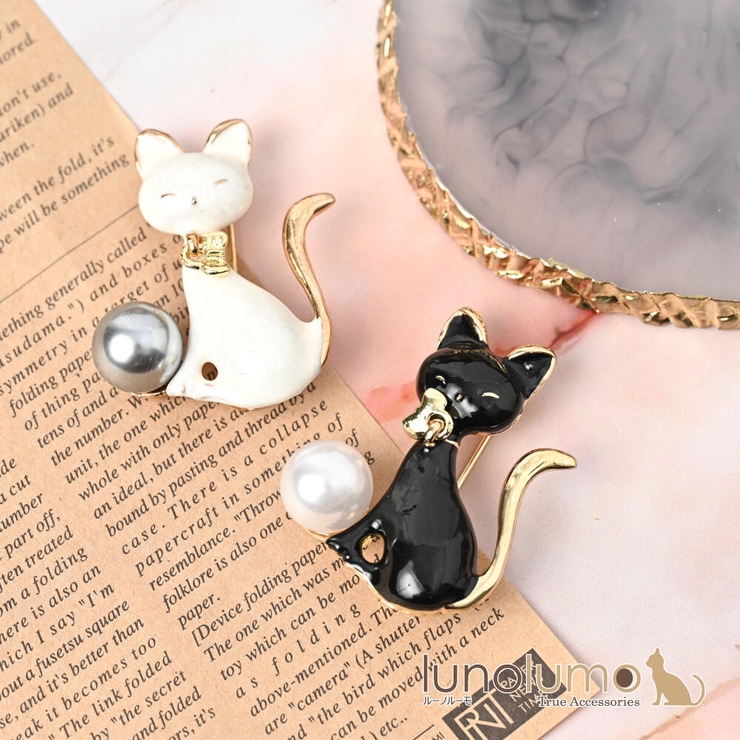 CINER 黒猫型ブローチ 黒猫 三毛猫 樹脂粘土 ブローチ｜Yahoo!フリマ（旧PayPayフリマ）