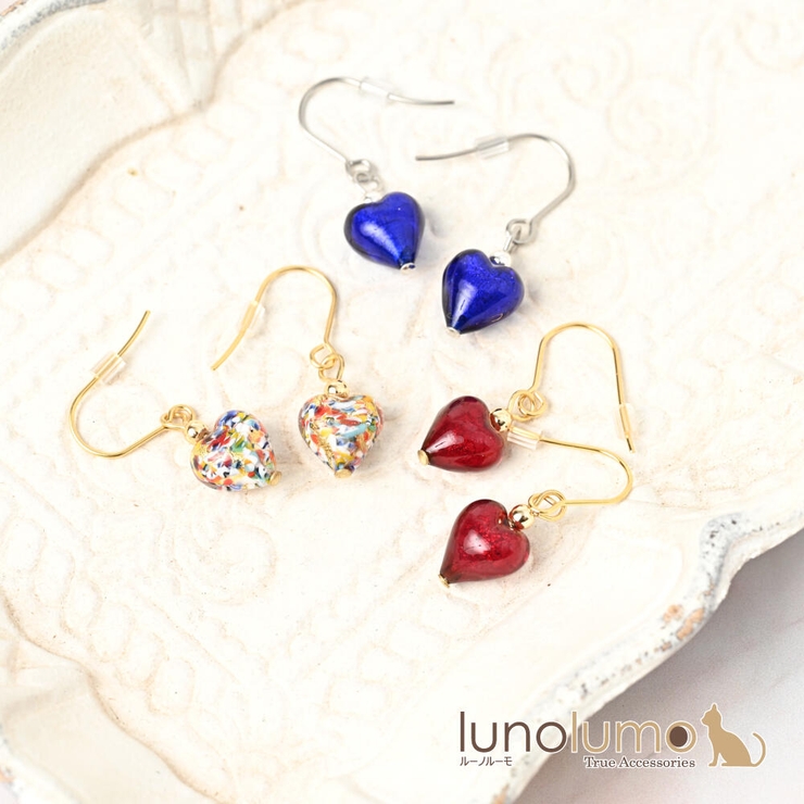 ベネチアングラスピアス ベネチアンガラス ピアス | lunolumo | 詳細画像1 