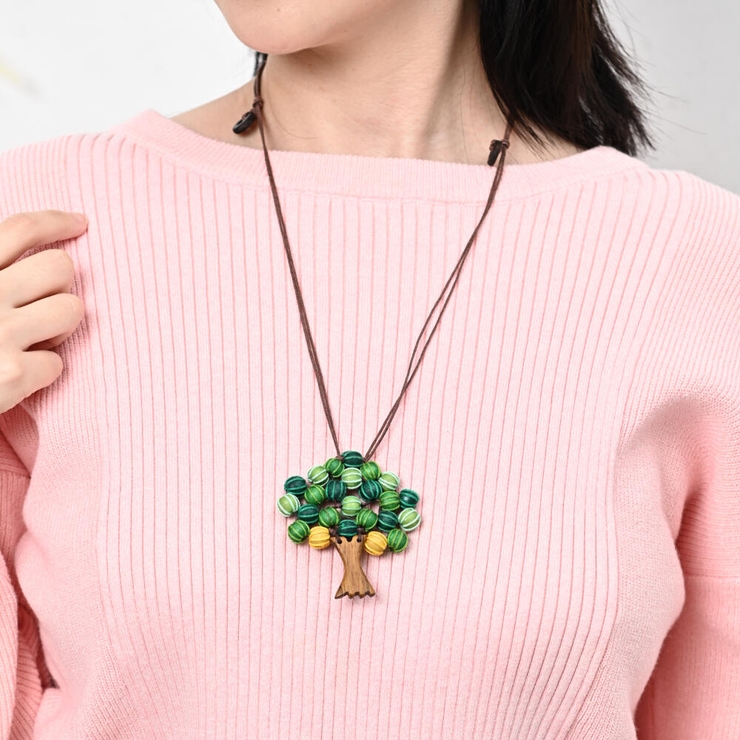 ネックレス レディース ウッド | lunolumo | 詳細画像8 