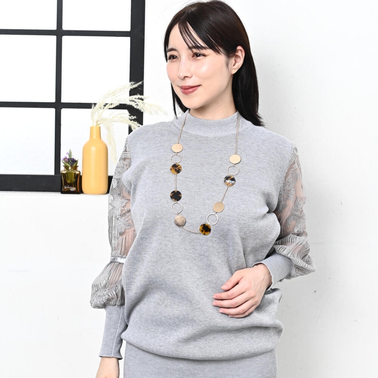 ネックレス レディース べっ甲柄 | lunolumo | 詳細画像2 