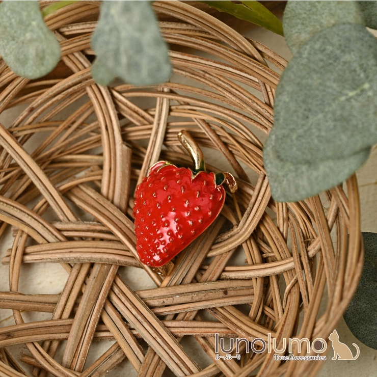 ブローチ レディース 苺 | lunolumo | 詳細画像1 