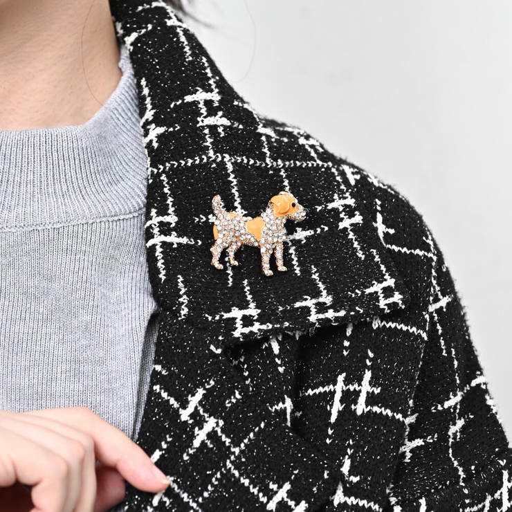 ブローチ レディース 犬 | lunolumo | 詳細画像3 