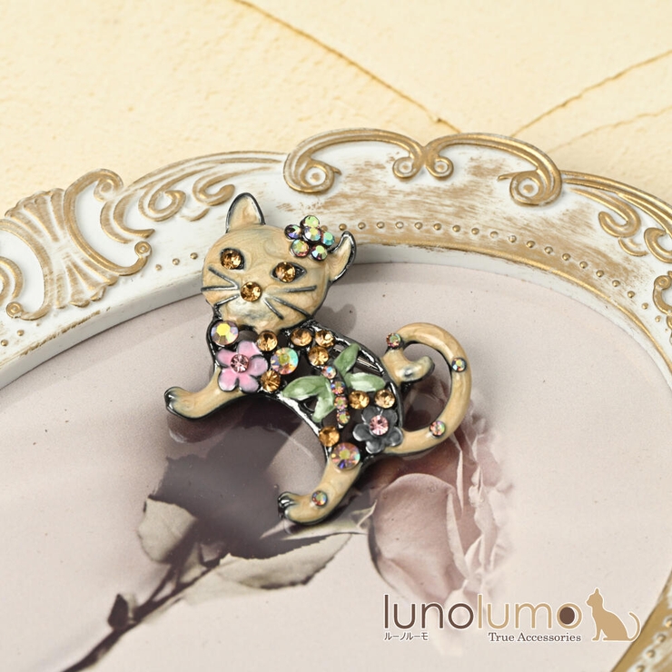 ブローチ レディース 猫 | lunolumo | 詳細画像1 