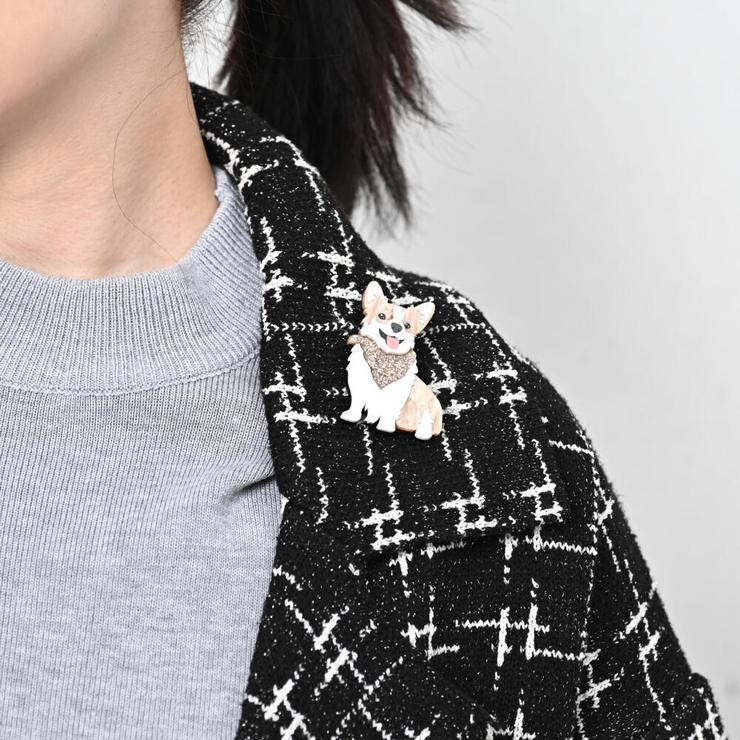 ブローチ レディース 犬 | lunolumo | 詳細画像3 
