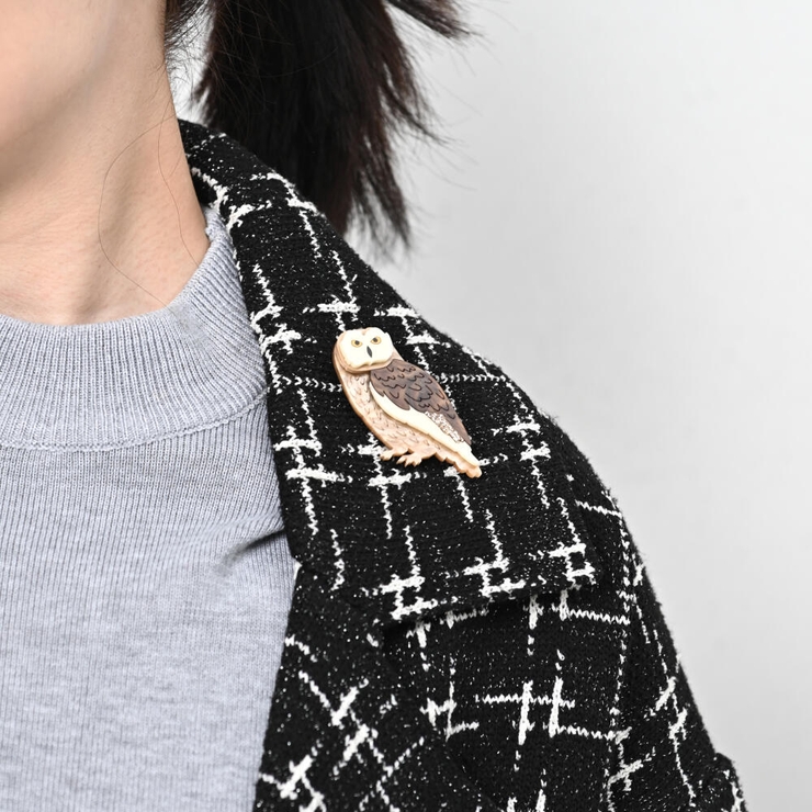 ブローチ レディース ふくろう | lunolumo | 詳細画像3 