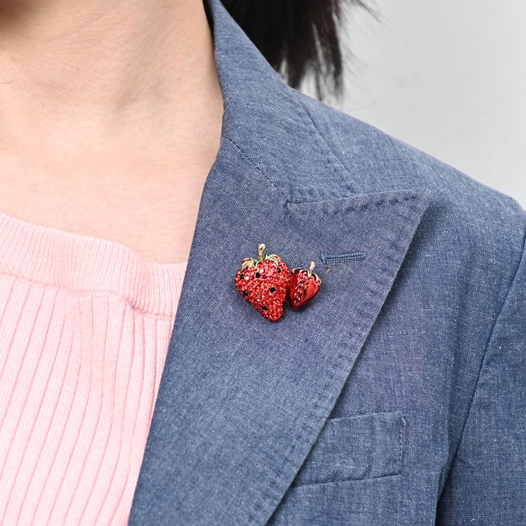 ブローチ レディース 苺 | lunolumo | 詳細画像3 