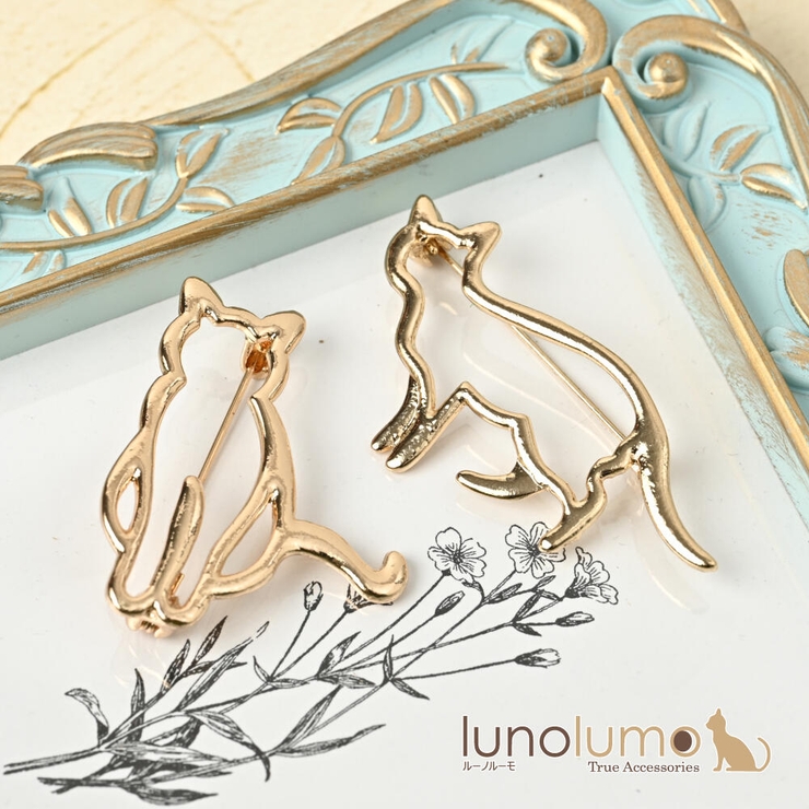 ブローチ レディース 猫 | lunolumo | 詳細画像1 