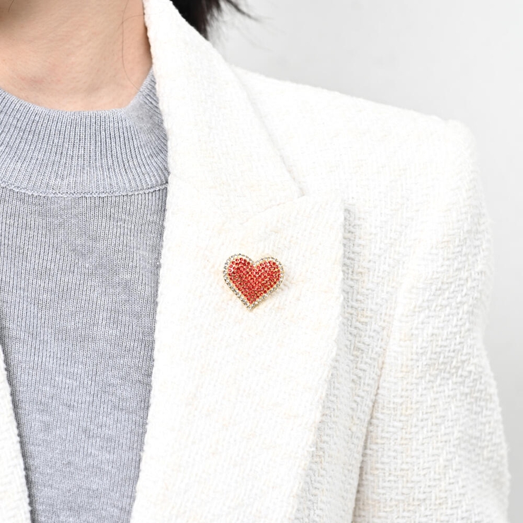 ブローチ レディース ハート | lunolumo | 詳細画像3 