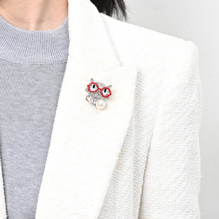 ブローチ レディース 猫 | lunolumo | 詳細画像3 