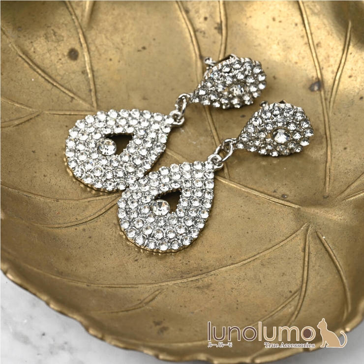 イヤリング レディース ラインストーン | lunolumo | 詳細画像1 