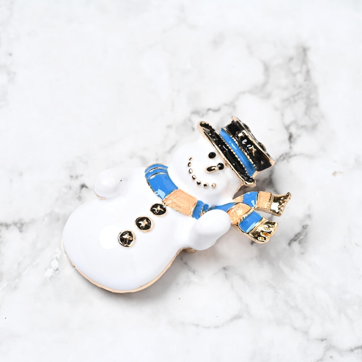 クリスマス ブローチ 雪だるま | lunolumo | 詳細画像5 