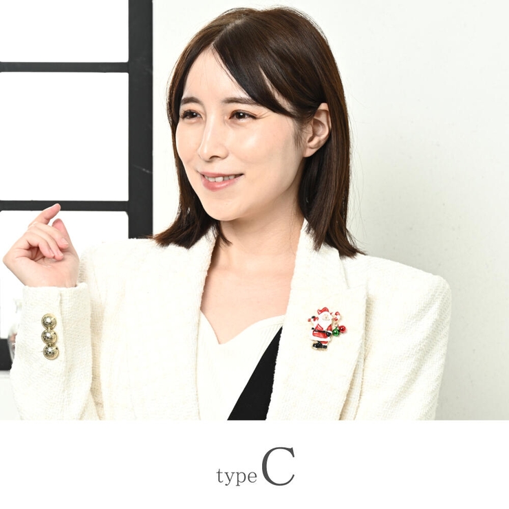 クリスマス ブローチ 雪だるま | lunolumo | 詳細画像12 