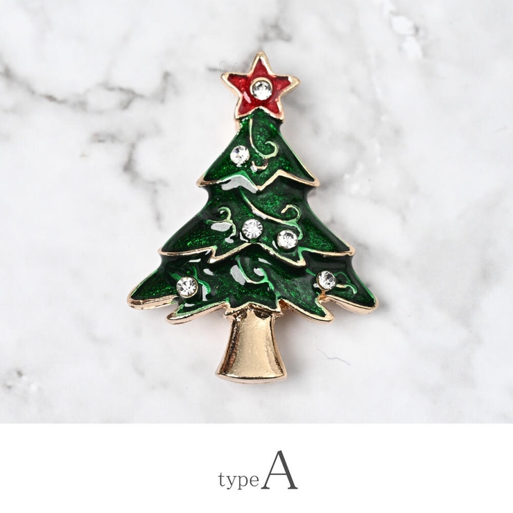 クリスマス ブローチ クリスマスツリー[品番：LNLA0010694]｜lunolumo