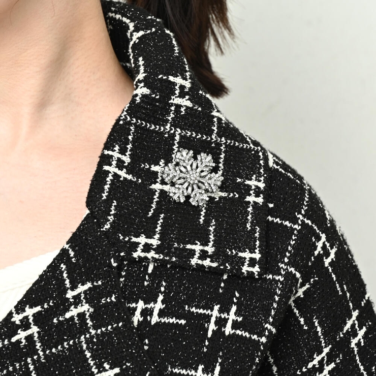 クリスマス ブローチ 雪の結晶 | lunolumo | 詳細画像2 