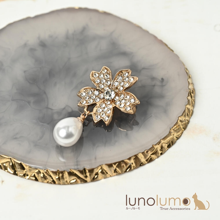 ブローチ レディース 桜 | lunolumo | 詳細画像1 