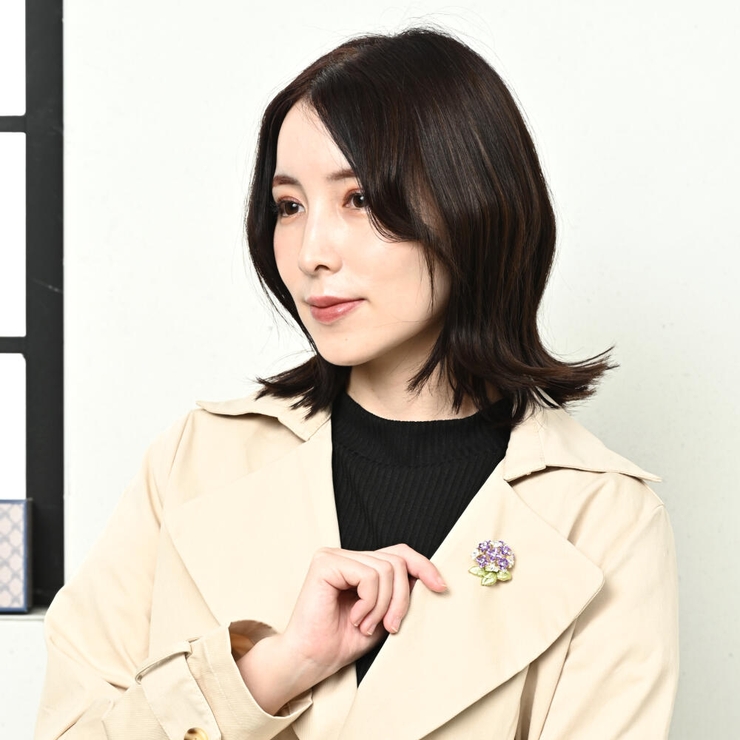 ブローチ レディース 紫陽花 | lunolumo | 詳細画像2 