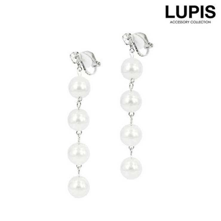 4連パールロングイヤリング【大ぶり クリップ式】[品番：LPSA0002790]｜LUPIS（ルピス ）のレディースファッション通販｜SHOPLIST（ショップリスト）